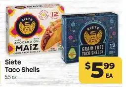 Tony’s Fresh Market Siete Taco Shells offer