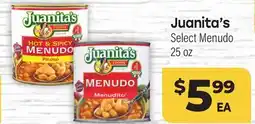 Tony’s Fresh Market Juanita's Select Menudo offer