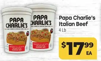 Tony’s Fresh Market Papa Charlie's Italian Beef offer