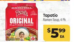 Tony’s Fresh Market Tapatío Ramen Soup offer