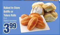 Jewel-Osco Baked In-Store Bolillo or Telera Rolls offer