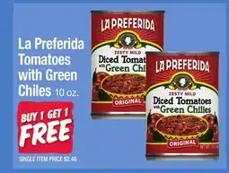 Jewel-Osco La Preferida Tomatoes with Green Chiles offer