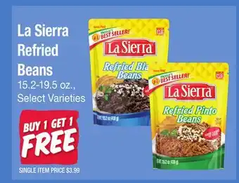 Jewel-Osco La Sierra Refried Beans offer