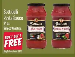 Jewel-Osco Botticelli Pasta Sauce offer