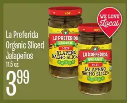 Jewel-Osco La Preferida Organic Sliced Jalapeños offer