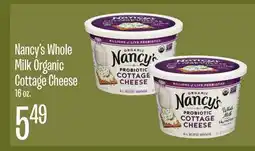 Jewel-Osco Nancy's Whole Milk Organic Cottage Cheese offer