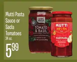 Jewel-Osco Mutti Pasta Sauce or Sacla Tomatoes offer