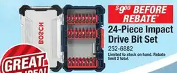 Menards Bosch 24-Piece Impact Drive Bit Set offer