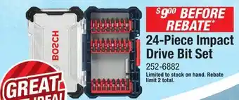 Menards Bosch 24-Piece Impact Drive Bit Set offer