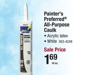 Menards Painter's Preferred All-Purpose Caulk offer