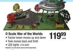Menards O Scale War of the Worlds offer