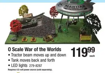 Menards O Scale War of the Worlds offer