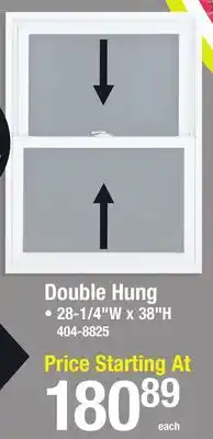 Menards PERFORMAX Double Hung REPLACEMENT WINDOWS offer