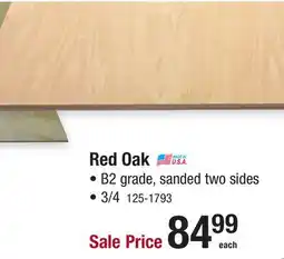 Menards Red Oak offer