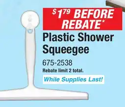 Menards Plastic Shower Squeegee offer