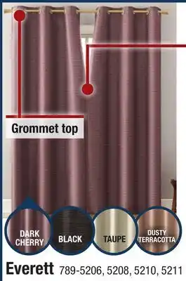 Menards Everett Curtains offer