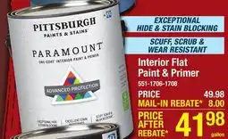 Menards Interior Flat Paint & Primer offer