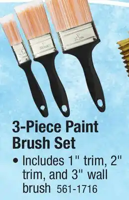 Menards 3-Piece Paint Brush Set offer