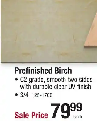 Menards Prefinished Birch 4 x 8 PLYWOOD offer