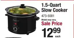 Menards 1.5-Quart Slow Cooker offer