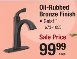 Menards Oil-Rubbed Bronze Finish offer