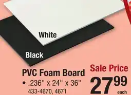 Menards PVC Foam Board Craft Panel offer