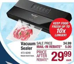 Menards Vacuum Sealer offer