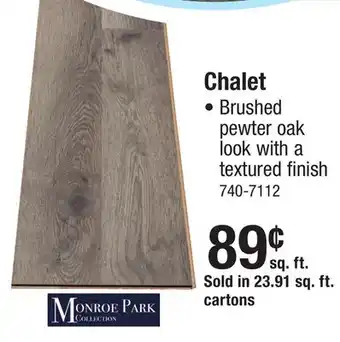Menards Chalet LAMINATE FLOORING offer