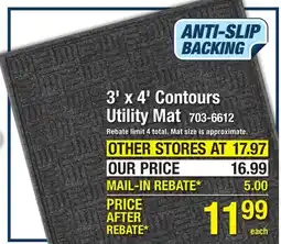 Menards 3' x 4' Contours Utility Mat offer