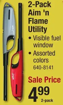 Menards 2-Pack Aim 'n Flame Utility offer