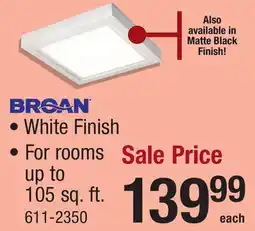 Menards Broan Roomside 110 CFM White Ceiling Exhaust Bath Fan with Light offer