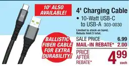 Menards XTREME CELL PHONE 4' Charging Cable offer