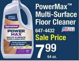 Menards PowerMax Multi-Surface Floor Cleaner offer