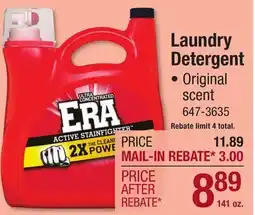 Menards Laundry Detergent offer