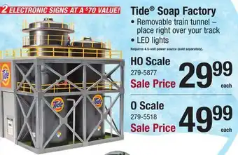 Menards HO Scale Tide Soap Factory offer