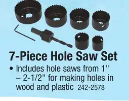 Menards 7-Piece Hole Saw Set offer