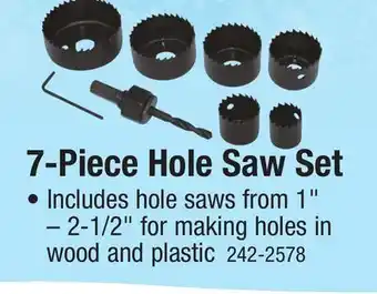 Menards 7-Piece Hole Saw Set offer