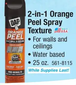 Menards 2-in-1 Orange Peel Spray Texture offer