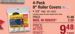 Menards 4-Pack 9 Roller Covers offer