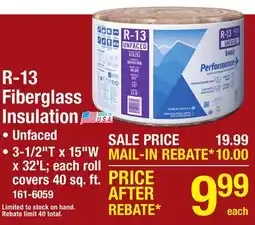 Menards R-13 Fiberglass Insulation offer