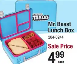 Menards Mr. Beast Lunch Box offer