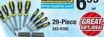 Menards SCREWDRIVER SET 29-Piece offer