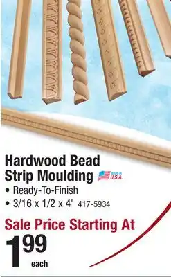 Menards Hardwood Bead Strip Moulding offer