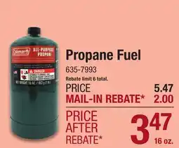 Menards Propane Fuel offer