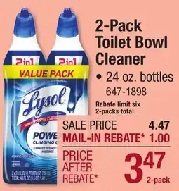 Menards 2-Pack Toilet Bowl Cleaner offer