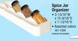 Menards Spice Jar Organizer offer