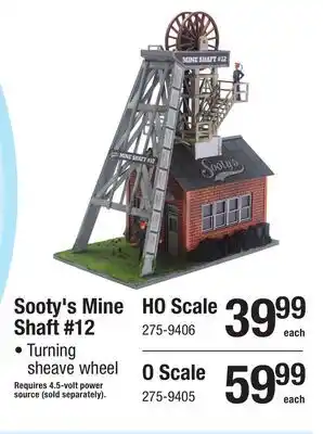 Menards HO Scale Sooty's Mine Shaft #12 offer