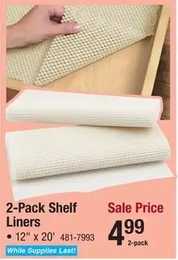 Menards 2-Pack Shelf Liners offer