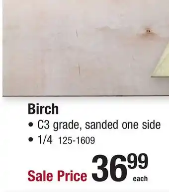 Menards Birch offer