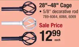 Menards 28–48 Cage offer